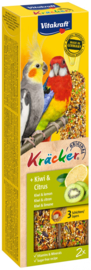 Kräcker valkparkiet kiwi en citrus