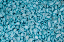 Aquarium grind glitter gravel blauw ± 1kg
