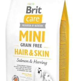Brit Care mini hair & skin salmon & herring 400 gram
