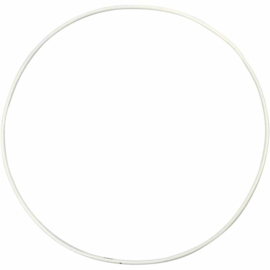 Ring Metaal wit 50 cm
