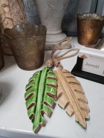 decoratie bladeren van hout 4 modellen