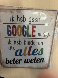 Tekstbordjes: Google