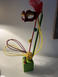 Carnavals creatie op blokje