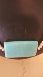 ketting met rechthoek steen