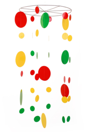 Mobiel met carnavals bollen