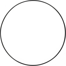 Ring Metaal zwart 40 cm