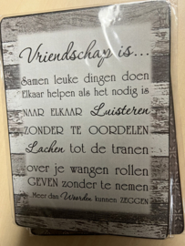 tekstbordjes : vriendschap