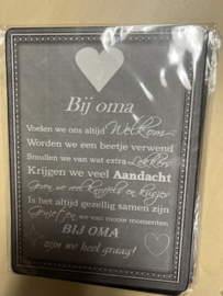 tekstbordjes: oma