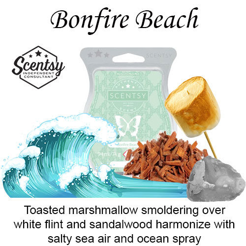 Wax tabletten geur Bonfire Beach