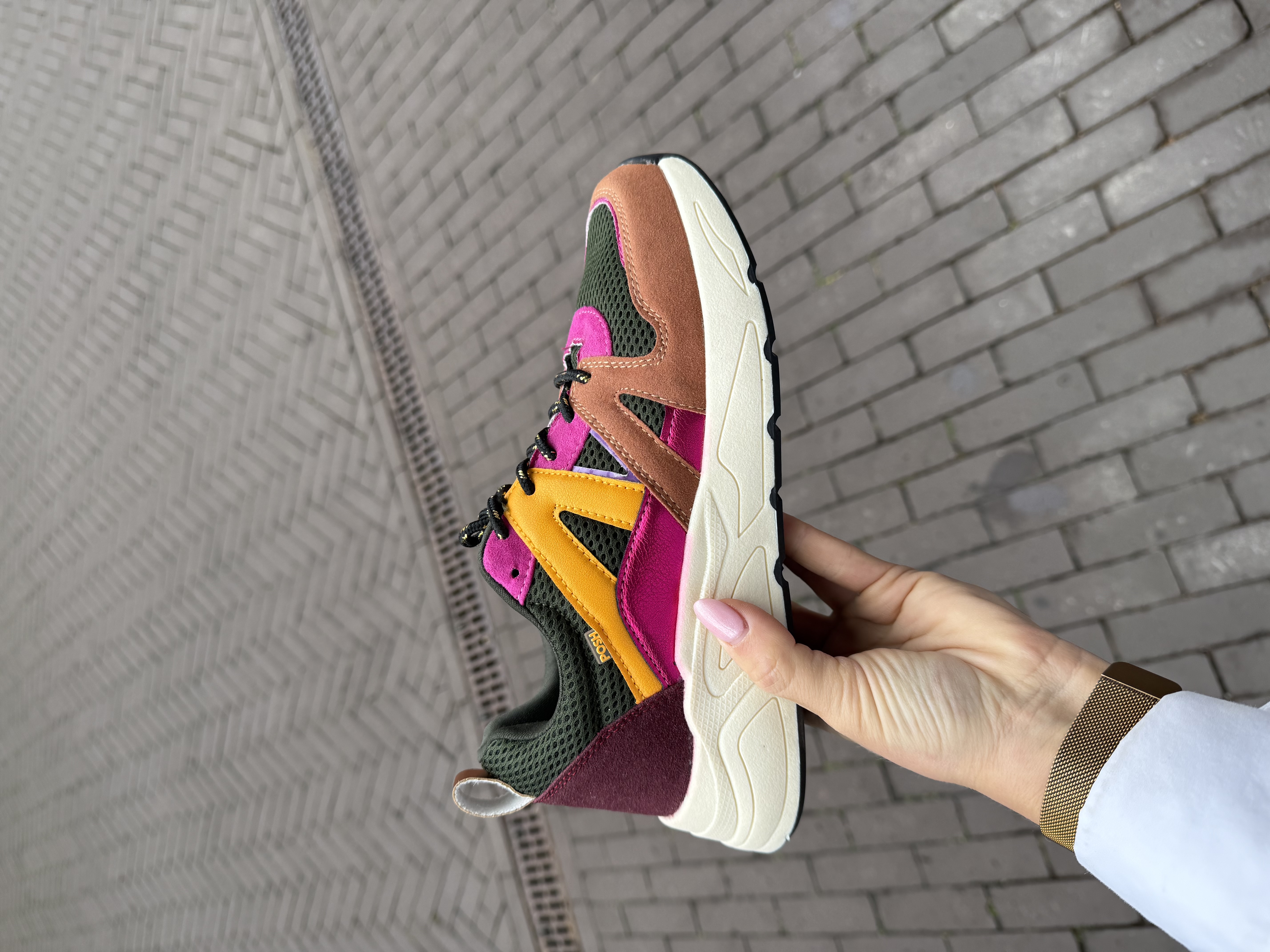 Posh sneaker broek fuchsia