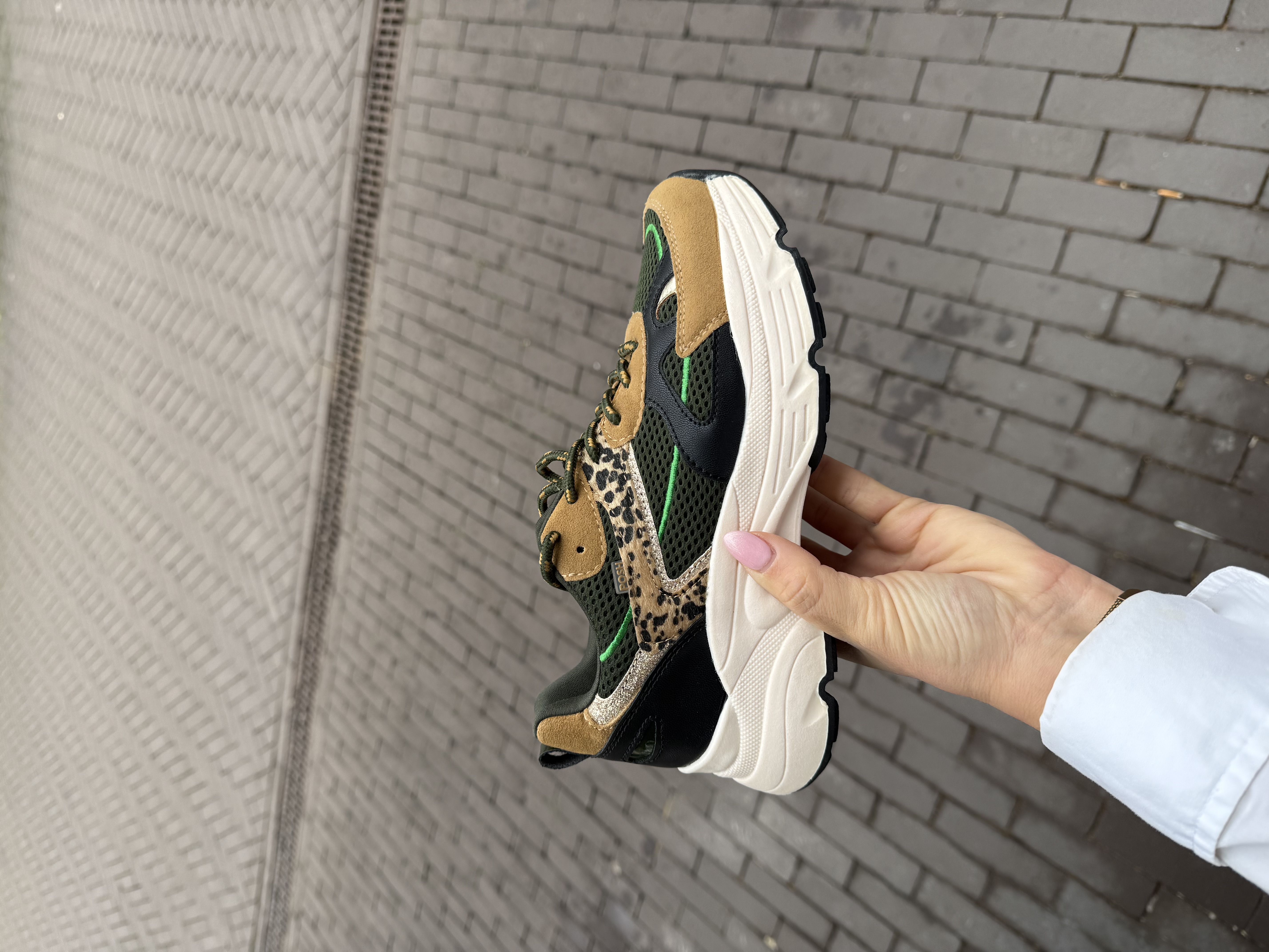 Posh sneaker green Brown