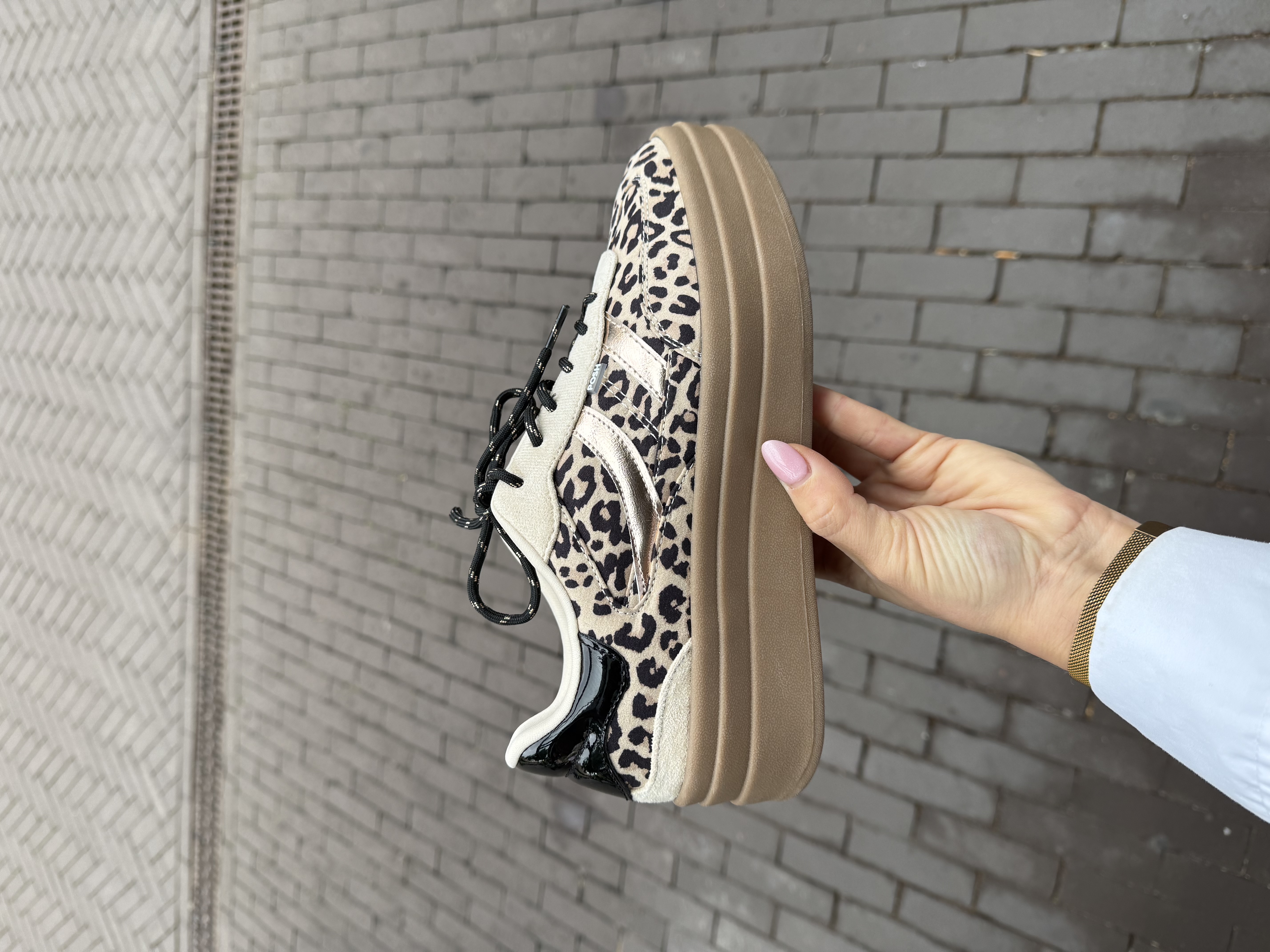 Posh sneaker brown animal