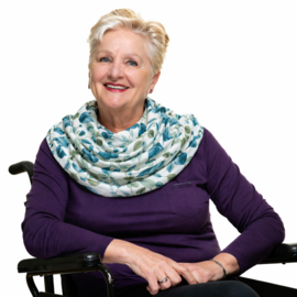 Off-white sjaal met bladeren