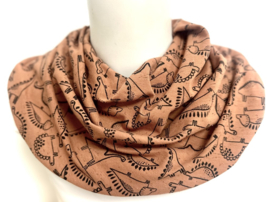 Dino bronze kwijlsjaaltje