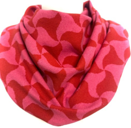Pink en rood retrosjaal