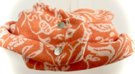 Witte sjaal met zebra strepen