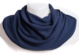 Marineblauw sjaal voor speekselverlies