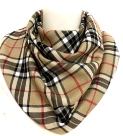 Beige en camelkleur sjaal