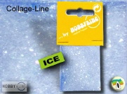 Encaustic Collage-Line Effectglitters Ice (transparant) per 5 stuks