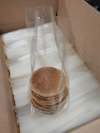 Zakje voor 8,5 cm stroopwafels - doos van 1000 stuks