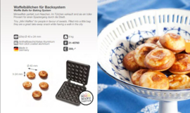 Poffertjes of wafelballen bakplaat voor Baking system