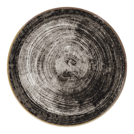 Pannenkoekenbord / Pizzabord porselein Black Wood