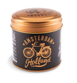 Stroopwafelblik gouden fiets doos 6 stuks