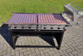 140 holes gas grill with dispenser system