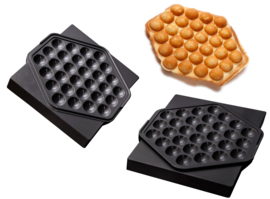 Bubble waffle baking system with timer