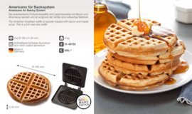 Americano waffle baking tray for Baking system