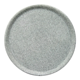 Pancake plate / Pizza plate porcelain Gray stone