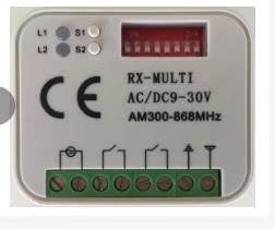 Kijzer RX-Multi ontvanger, Wanneer een vervangende handzender niet mogelijk is. Art. 4013