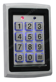 Codeclavier Kijzer S208 RVS Vandaalbestendig voor binnenshuis, RFID toepasbaar. Art. 0208
