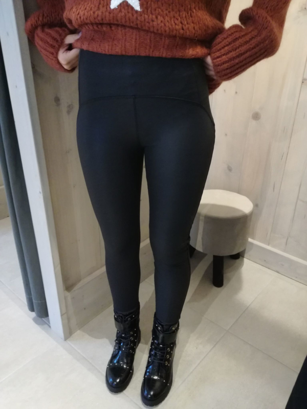 Lederlook Legging Broeken N Style Dameskleding