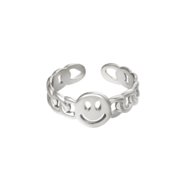 Stainless steel ring | CHAIN SMILEY