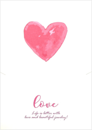 Sieradenwenskaart 'Love'