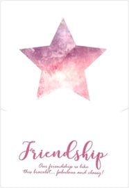Sieradenwenskaart 'Friendship'