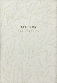 Sieradenwenskaart 'Sisters for eternity'