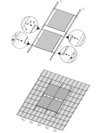 Schuin dak montage kit heatpipe rek