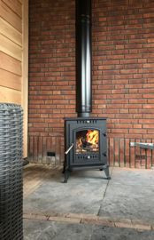 Installatie pakket schuin dak + Saenfire Hutte 5 kw