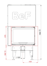 Bef Home hoek - Feel V 8 CP - rechts (lift deur) ondiep