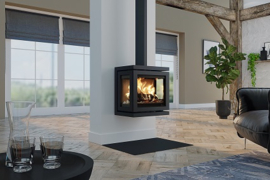 Dik Geurts Vidar triple small wall & store - houtkachel