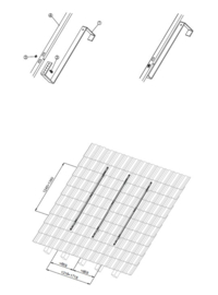 Schuin dak montage kit heatpipe rek