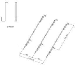 Schuin dak montage kit heatpipe rek