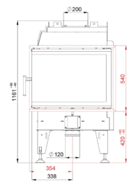 Bef Home hoek - Therm 8 CL - links (draai deur) diep