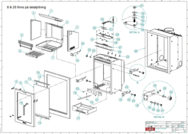 Contura inzet I4, I5, I6, I7, I8 onderdelen