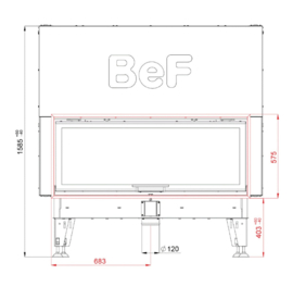 Bef Home 3-zijdig - Therm V 10 C (lift deur) diep