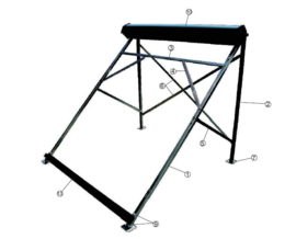 plat dak montage frame heatpipe rek