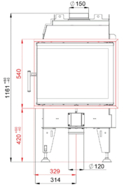 Bef Home hoek - Passive 7 CL - links (draai deur) ondiep