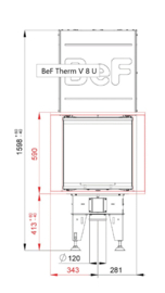 Bef Home 3-zijdig - Therm V 8 U (lift deur) diep